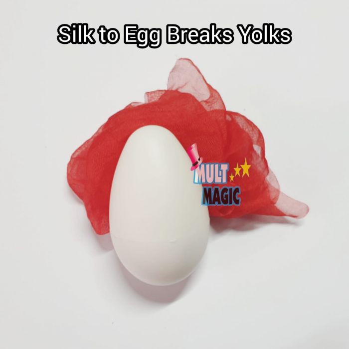  Lenço em ovo Silk to Egg Breaks Yolks - quebra gema 
