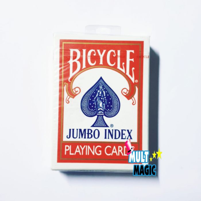 Mazzo Di 12 Carte Da Poker Bicycle Jumbo Index - 6 Blu E 6 Rosse - Formato Poker 63x88 Mm - 3